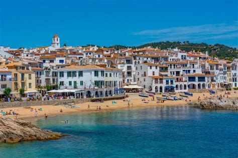 Palafrugell, Spain, May 27, 2022: Panorama View of Spanish Villa ...