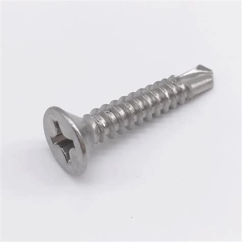 M4.8 Tapping Screw Self Drilling Sheet Metal Screws Undercut Flat Head Phillips Drive Stainless ...