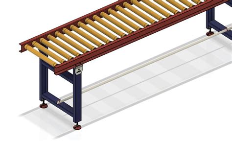 Gravity Roller Conveyor - download free 3D model by dwinanto - Cad Crowd