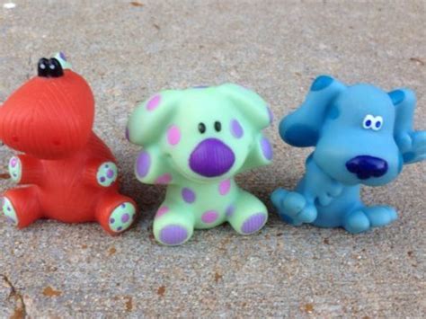 Blue's Clues Room Roary Dinosaur Polka dots & Blue Figure Lot 2.5" Cake Topper | #483191959