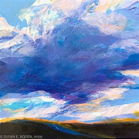 "BLUE CLOUD" (Original art by SUSAN E. RODEN, Artist)