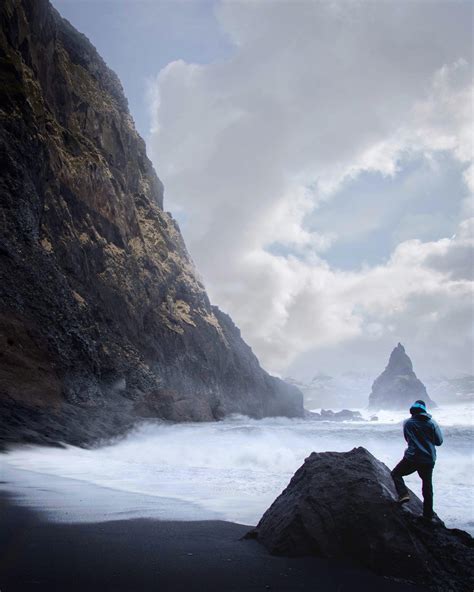 Black Sand Beach in Iceland [Edit] [Composition] : r/photocritique