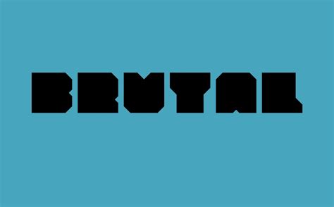 Brutalism free font