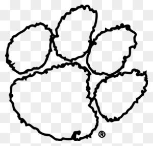 Clemson-univ File Size - Clemson Paw White Png - Free Transparent PNG ...