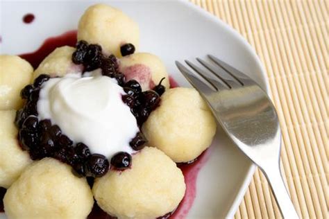 Fruit dumplings (ovocné knedlíky) are mostly made using plums ...