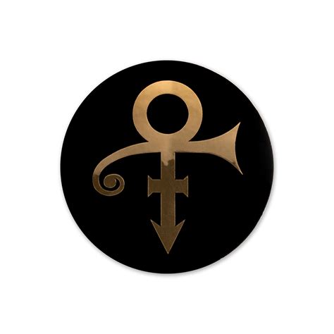 Prince Symbol Sticker - Black/Gold Metallic | Prince Official Store