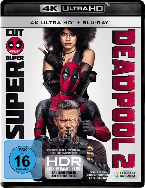 Deadpool 2 (Extended Cut) (4K Ultra HD) Blu-ray, Kritik und Filminfo ...