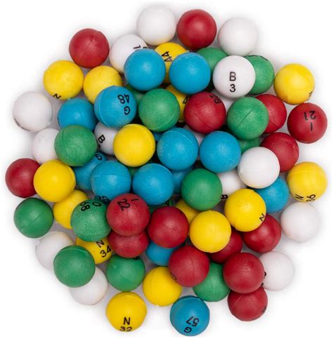 Amazon.com : Multi-Color Bingo Balls | 3/5-inch Plastic Balls for ...