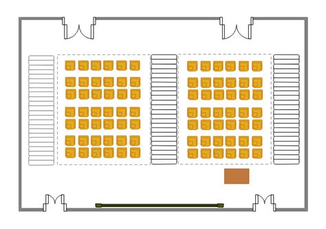 Lecture Hall Seating Plan | Free Lecture Hall Seating Plan Templates