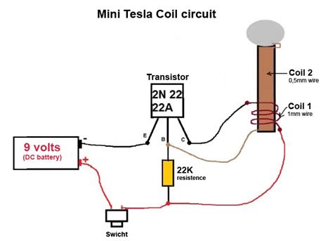 Simple Tesla Coil Circuit Diagram