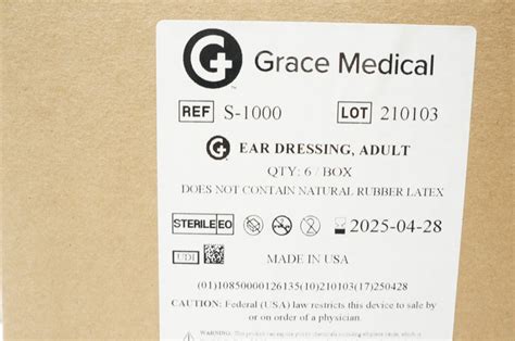 Otomed Medical S-1000 Grace Medical Glasscock Ear Dressing, Adult - Bo – imedsales