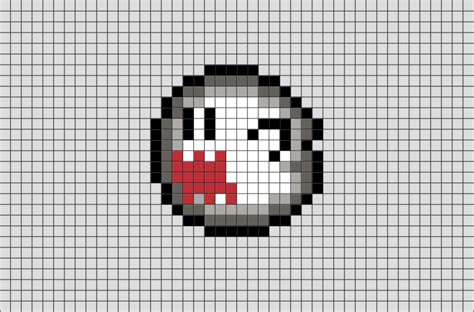 Boo Ghost Pixel Art | Cool pixel art, Pixel art, Lego art