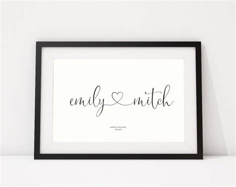 Couples Engagement Print | Personalised Print | Wedding Print | Engagement Print | Wedding Gift ...