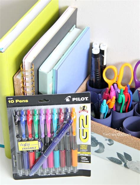 Making an Upcycled DIY Pen Organizer for your Work Space - The Crazy Craft Lady