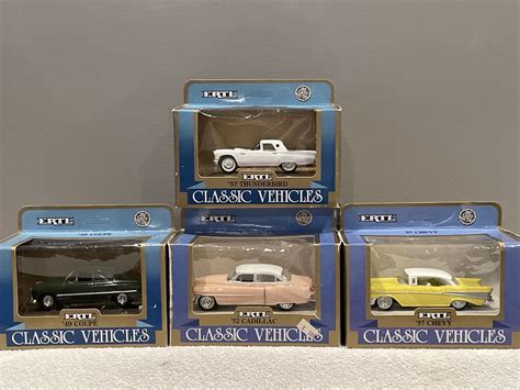 ERTL Classic Vehicles Vintage Cars Lot Of 4 1:43 Scale Die Cast | eBay