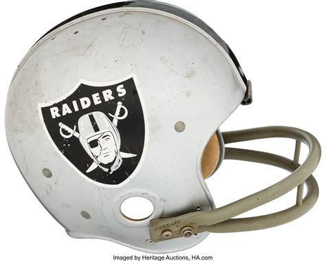 Late 1960's Oakland Raiders Game Worn Helmet.. ... Football | Lot ...