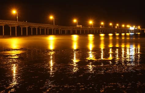 Ocean Beach pier at night - panorama | similar to the previo… | Flickr