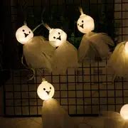 Led Cloth Ghost Halloween Lights Halloween Sunny Doll String - Temu Japan
