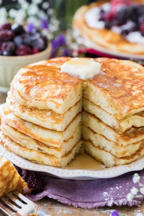 The BEST Buttermilk Pancakes Recipe - Sugar Spun Run