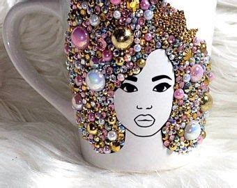 Diva Mugs Afro Girl Blingcoffee Mug Great Birthday | Etsy | Bling crafts, Diy mug designs, Diy ...