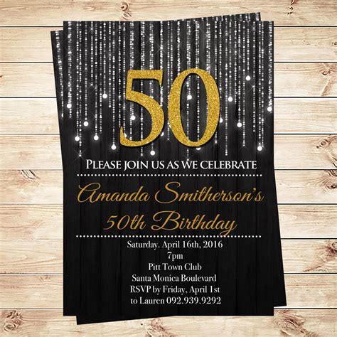 10+ Free Printable 50Th Birthday Invitations Pics | Free Invitation ...