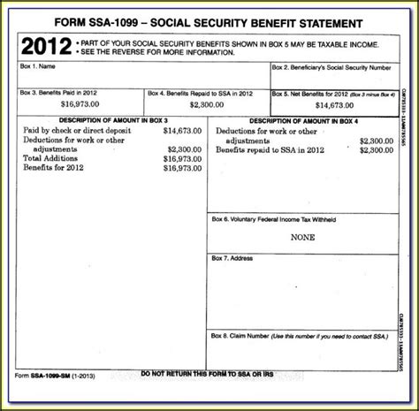 Social Security 1099 Form Pdf - Form : Resume Examples #qb1VND61R2