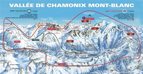 Argentiere Piste Map | Skiing Area Map of Grand Montets in Argentiere ...