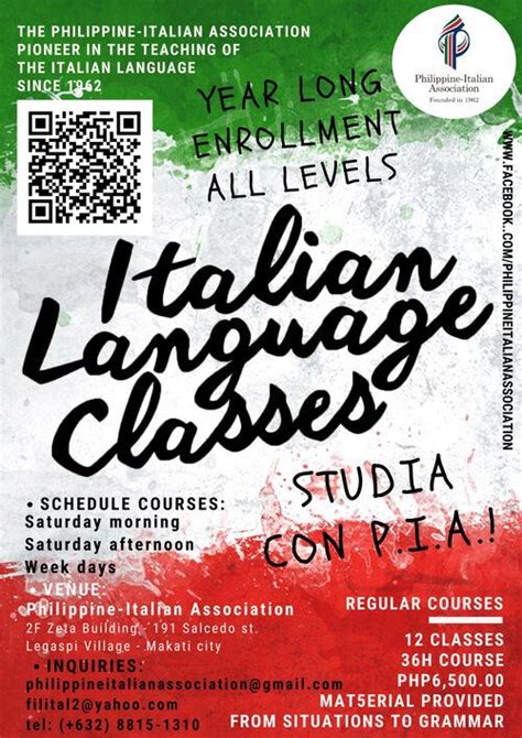 APRIL 25: ITALIAN LANGUAGE Level Beginners 2 (A1-b) Schedule: Saturday Morning (9 to 12) - 12 ...