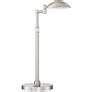 Possini Euro Eliptik LED Swing Arm Desk Lamp Satin Nickel - #22P95 ...