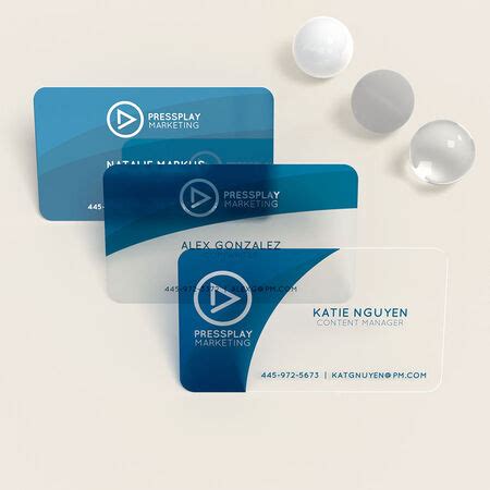 Plastic Business Cards Printing with Free Design Proof | UPrinting