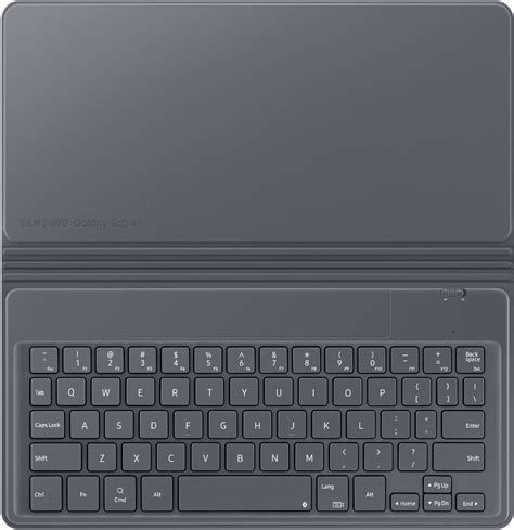 Best Buy: Samsung Galaxy Tab A7 Book Cover Keyboard Gray EF-DT500UJEGUJ