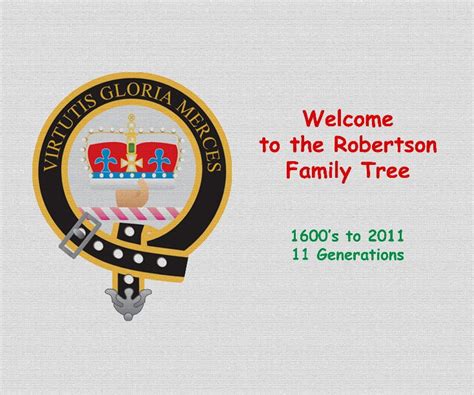 Welcome to the Robertson Family Tree by Jim Robertson | Blurb Books