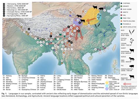 Language family maps