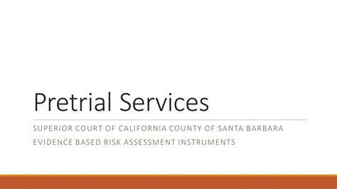 Pretrial Services Superior Courts SBC - Part 3 - YouTube