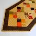 Fall Autumn Quilted Table Runner Handmade by ForgetMeNotQuilteds