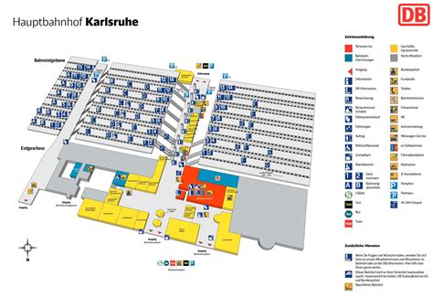 Karlsruhe hauptbahnhof map (central train station) - Ontheworldmap.com