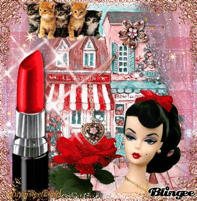 Red Lipstick Barbie Picture #136475142 | Blingee.com