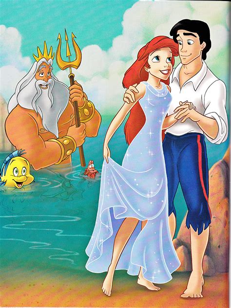 Anime Disney Princess Ariel And Prince Eric