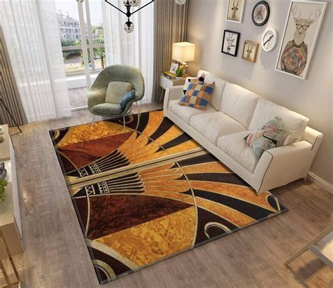 Art Nouveau Art Deco Area Rugs Non-Slip Floor Mat - The Millennial Gentleman