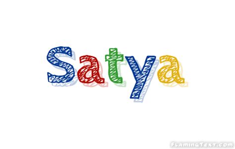 Satya Logo | Free Name Design Tool from Flaming Text