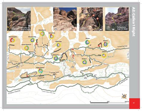 Red Rock Canyon, NV Climber's Map