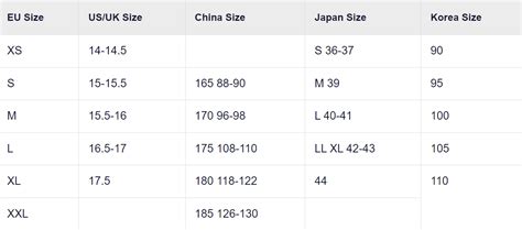 How to Convert Asian Size to US Size: A eCommerce Merchant's Guide ...