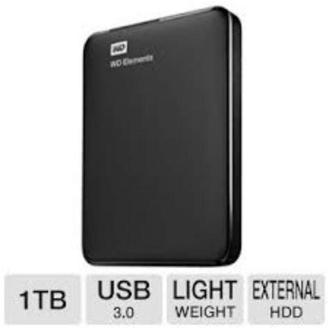 WD Elements 1TB External Hard Drive, Computers & Tech, Parts ...