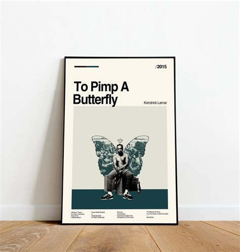 Kendrick Lamar to Pimp A Butterfly Poster Minimalist Art - Etsy