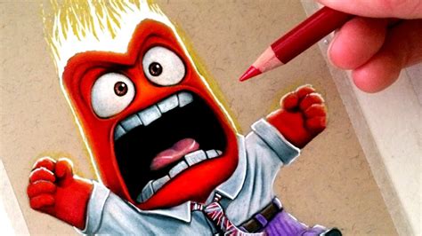 Drawing Anger from Inside Out - Disney Pixar Fan Art - YouTube