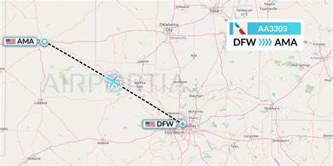 AA3303 Flight Status American Airlines: Dallas to Amarillo (AAL3303)