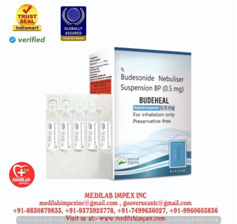 Budesonide Budesonide Nebulizer Suspension BP at Rs 80/piece | Budesonide Nebuliser Suspension ...