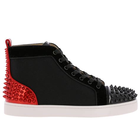 CHRISTIAN LOUBOUTIN: Shoes men | Sneakers Christian Louboutin Men Black ...