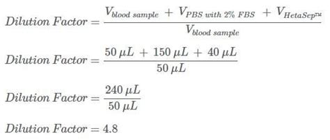 Protocol & Formulas: Calculate Cell Concentration for CFU Assays | STEMCELL Technologies