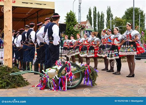 Brno, Czech Republic June 25, 2017. Czech Traditional Feast. Tradition ...